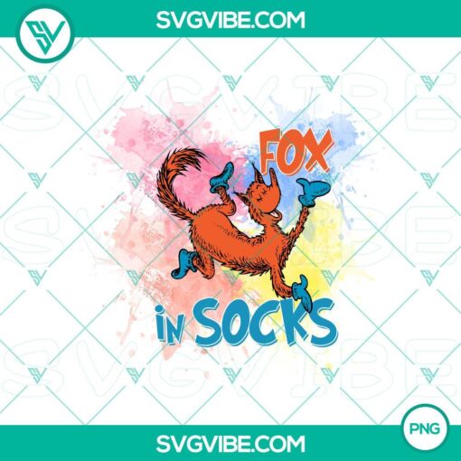 Dr. Seuss Fox In Socks cartoon character PNG file, ideal for kids' projects and designs.