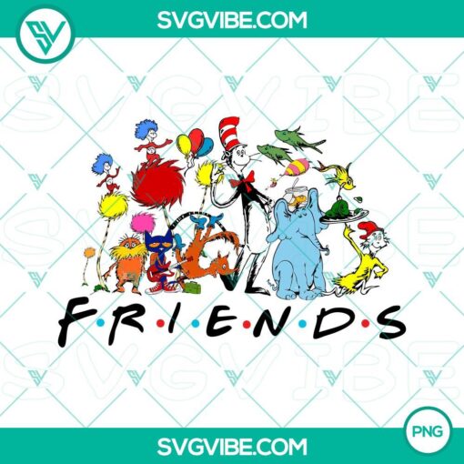 Dr Seuss characters PNG images with Lorax, Horton, and Cat In The Hat designs for digital use.