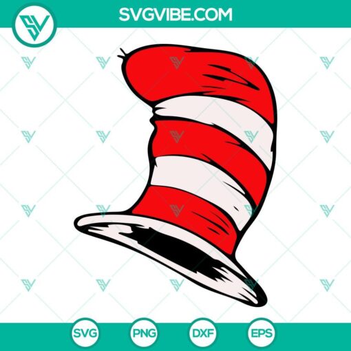 Dr Seuss SVG bundle featuring The Cat In The Hat, Thing One, and Thing Two. Perfect for crafts, shirts, and more.