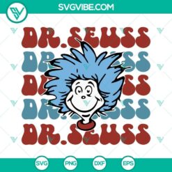 Dr Seuss SVG with Miss Thing and Teacher images for Read Across America celebration.
