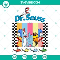 Dr Seuss themed SVG design for Read Across America celebration. Seussville inspired SVG download in PNG, DXF, and EPS formats.
