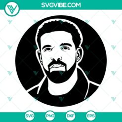 Drake Ovo Certified Lover Boy SVG file with rapper theme, available as PNG and DXF, ideal for fans and craft projects.
