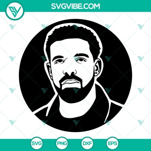 Drake Ovo Certified Lover Boy SVG file with rapper theme, available as PNG and DXF, ideal for fans and craft projects.