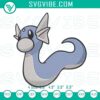 Machine embroidery patterns featuring Dratini and Dragonair Pokémon designs, ideal for crafting projects.