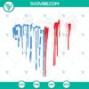 Patriotic SVG featuring a heart with American flag design and Jeep paws, perfect for 4th of July celebrations.