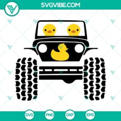 Duck Duck Wave Offroad SVG design with offroad car image for downloading.