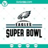 Eagles Super Bowl 2023 SVG files for football team, SVG download for Super Bowl, themed design.