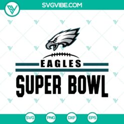 Eagles Super Bowl 2023 SVG files for football team, SVG download for Super Bowl, themed design.