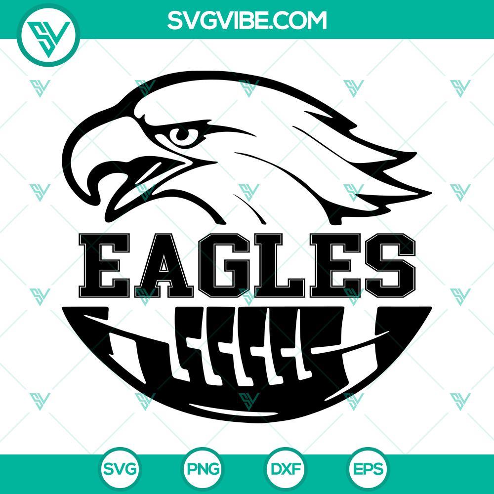 Eagles SVG, Eagles Football SVG, Philadelphia Eagles SVG PNG DXF EPS Files Philadelphia Eagles football team logo SVG download in PNG and DXF formats for DIY projects.