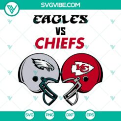 Eagles vs Chiefs football helmet SVG images for Super Bowl LVII 2023, suitable for sports-themed digital projects.