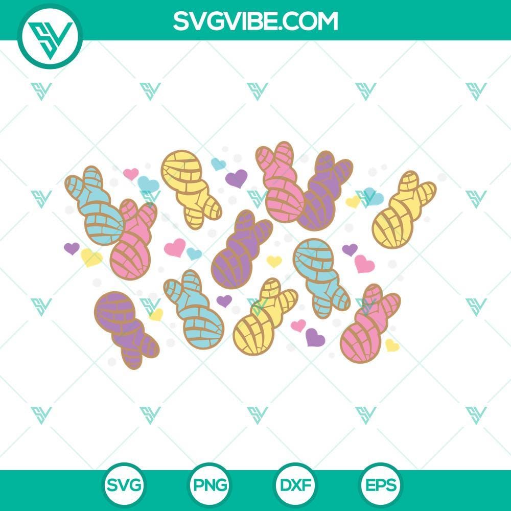 easter-bunny-pan-dulce-concha-starbucks-cup-svg-full-wrap-bunny-conchas-cafecito-y-chisme-for-starbucks-cup-svg-2-mockup.jpg Easter Bunny Pan Dulce Concha Starbucks Cup SVG featuring a full wrap bunny design, perfect for Easter decor and crafting projects.