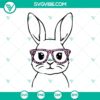 Easter Bunny with Leopard Glasses SVG bundle - cute and stylish bunny graphic for Easter crafts and decorations.