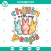 Easter-themed SVG files featuring cute Peeps design, perfect for festive crafting projects.