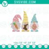 Easter gnomes themed embroidery file with bunny, carrot, and festive design for crafting projects.