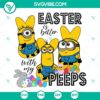 Easter-themed Minions and Bunny SVG files for download. Perfect for Easter craft projects.