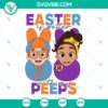 Easter-themed Blippi SVG with Bunny Peeps design. Cute and festive SVG images for Easter celebration.
