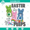Easter-themed SVG file featuring Peeps Care Bears and Easter Bunny, perfect for digital download.