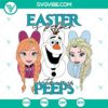 Elsa and Anna bunny Peeps Frozen themed SVG files for Easter celebration.