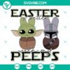 Easter Peeps Star Wars SVG download with Boba Fett and Baby, perfect for themed crafts and decorations.