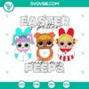 Easter surprise doll SVG showcasing a bunny, peeps, and LOL design for download.