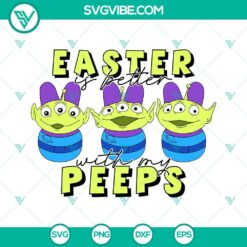 Easter Disney Alien Bunny Toy SVG with My Peeps design for crafting.