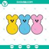 Easter mouse SVG with Mickey Bunny Peeps and Marshmallow Candy design for digital use.