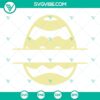 Easter Peeps monogram SVG download with bunny name frame for personalizing Easter-themed crafts.