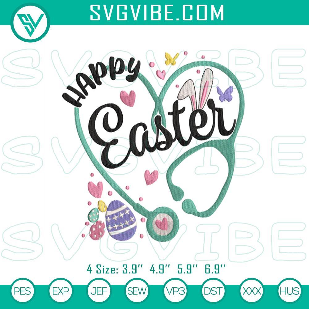 easter-stethoscope-nurse-embroidery-designs-nurse-happy-easter-embroidery-files-mockup.jpg Easter stethoscope nurse embroidery file for holiday stitching. Perfect for nurse-themed projects.
