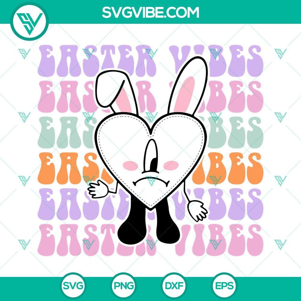easter-vibes-svg-retro-svg-bad-bunny-easter-svg-easter-sad-heart-svg-png-dxf-eps-cricut-3-mockup.jpg Retro Easter Vibes SVG design featuring a sad bunny, perfect for Easter projects. Downloadable SVG file.