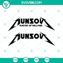 Eddie Munson Metallica SVG Bundle featuring Eddie Munson design, rock band inspired design elements, digital download.
