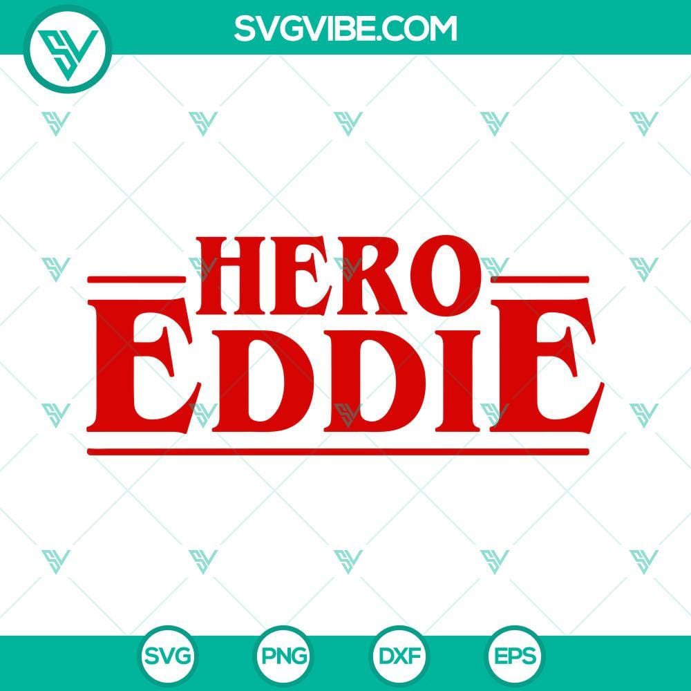 Eddie Munson SVG Files, Hero Eddie SVG File, Stranger Things SVG Image Clipart For Eddie Munson SVG Files with Hero Eddie from Stranger Things, Clipart design for digital use.