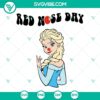 Elsa Red Nose Disney Princess SVG Download for Red Nose Day, PNG DXF EPS files.