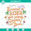 Empezar El 2023 Bien Cabron Contigo SVG design featuring Bad Bunny for New Year celebration.