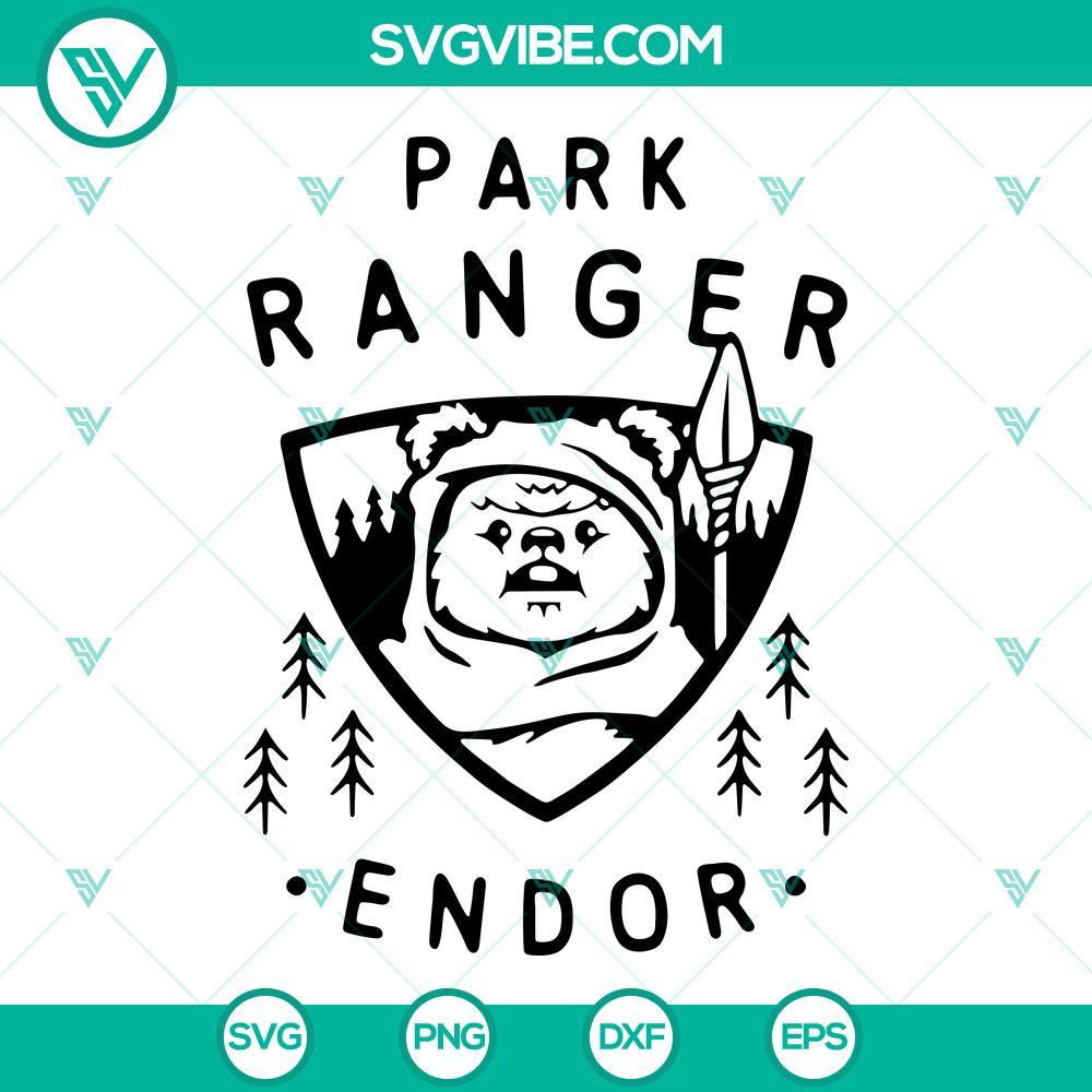 Endor Park Ranger SVG, Star Wars Ewok Park Ranger Endor SVG PNG DXF EPS Endor Park Ranger SVG file featuring Star Wars Ewok forest ranger design, perfect for crafting projects.