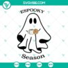 Espooky Season SVG File featuring Spooky Conchas and Mexican Ghost for Halloween celebration. Trendy Halloween Mexican ghost design.