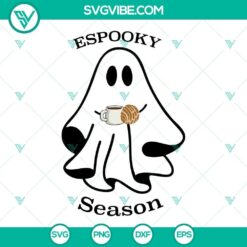 Espooky Season SVG File featuring Spooky Conchas and Mexican Ghost for Halloween celebration. Trendy Halloween Mexican ghost design.