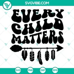 Orange Shirt Day SVG with Every Child Matters design for download. Support Save Children cause with this digital file.