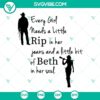 Trendy "Every Girl Needs A Little Rip In Her Jeans" SVG file with stylish design for digital crafting projects.