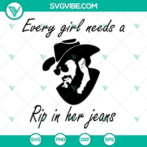RIP in her jeans SVG images inspired by Rip Wheeler from Yellowstone, perfect for every girl's fashion project.