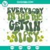 St. Patrick's Day themed SVG design, "Everybody In The Pub Getting Tipsy", featuring Irish elements, perfect for crafts and decor.