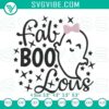 Cute ghost Halloween embroidery files for machine design, featuring fab-boo-lous ghost. Ideal for spooky crafting projects.