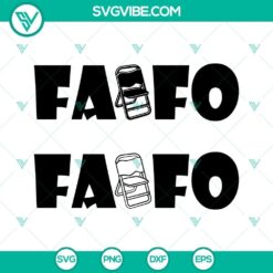 FAFO folding chair SVG cut files for Cricut, PNG DXF EPS formats.