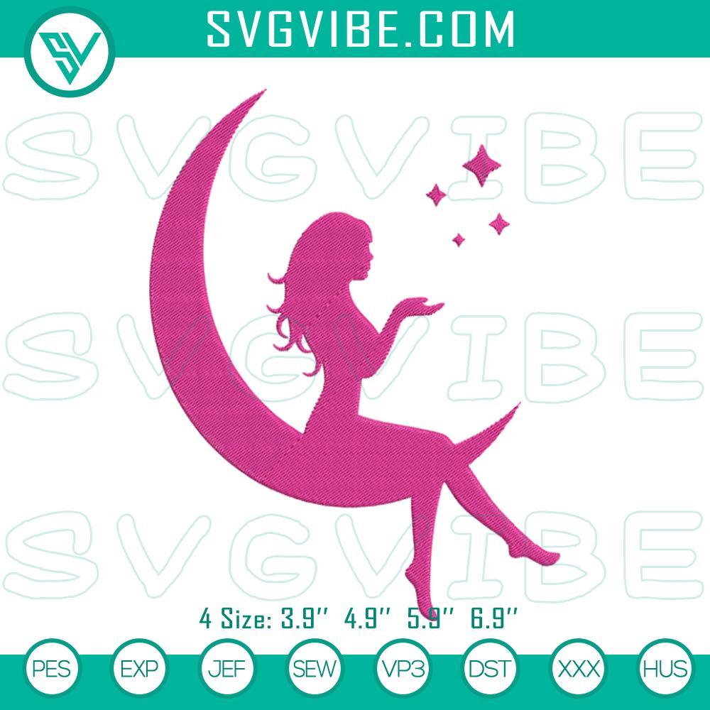 fairy-barbie-on-moon-embroidery-designs-pink-fairy-girl-machine-embroidery-pattern-files-mockup.jpg Pink fairy Barbie embroidery design, fairy doll on moon machine pattern, whimsical and enchanting digital product.