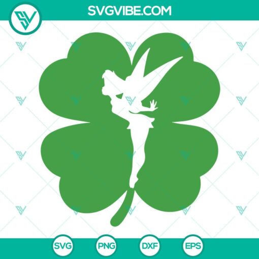 Fairy Shamrock, Four Leaf Clover, Lucky Irish, Saint SVG Images for St. Patrick's Day celebration.