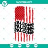 SVG designs of Falcons football and basketball team logos for download. Ideal for sports fans, silhouette cut files.