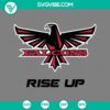 Atlanta Falcons Rise Up NFL SVG design file with logo, perfect for DIY projects.