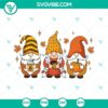 "Seasonal Fall Gnomes SVG files featuring Autumn pumpkin gnomes for crafting projects"