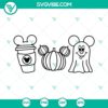 Fall Pumpkin Mickey Halloween SVG featuring Mickey Ghost design, perfect for festive decoration. Download pumpkin SVG.
