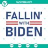 Joe Biden falling off bike in Falling With Biden SVG image, humorous Biden design, SVG files for download.