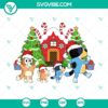 Bluey Christmas-themed SVG, PNG, DXF, and EPS files for family crafts and projects.